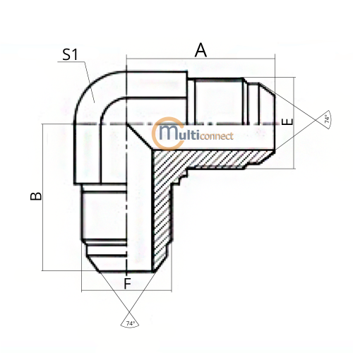 Адаптер AGJ 90°